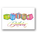 Birthday Packages Postcard - Laser