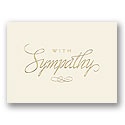 Golden Sympathy Card