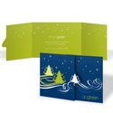 Recycled paper Christmas Card