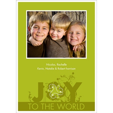 Sprouting Joy Recycled Photo Holiday Card
