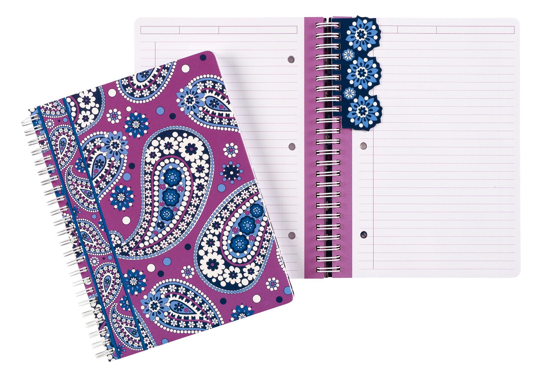 Vera Bradley Mini Notebook with Pocket in Boysenberry