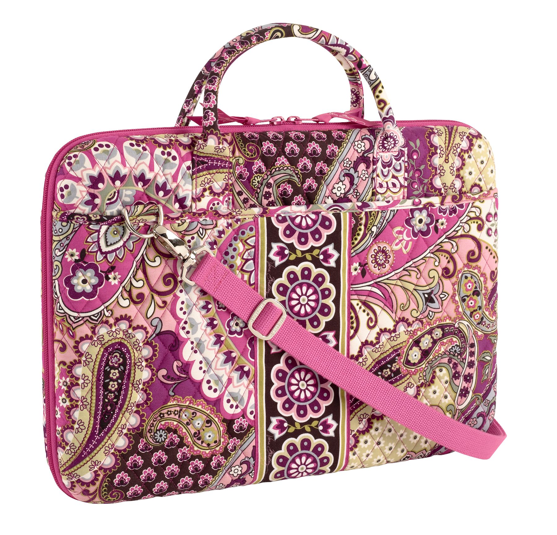 Vera Bradley Laptop Portfolio in Very Berry Paisley