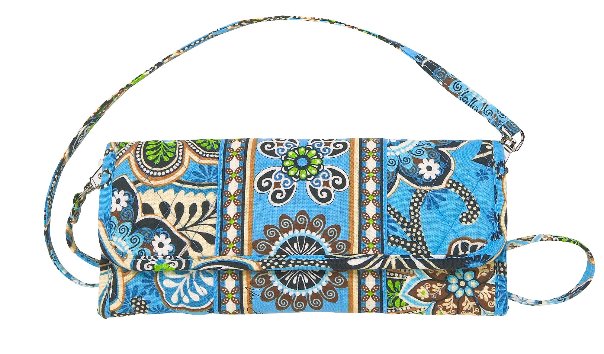 Vera Bradley Sleek Wallet Handbag in Bali Blue