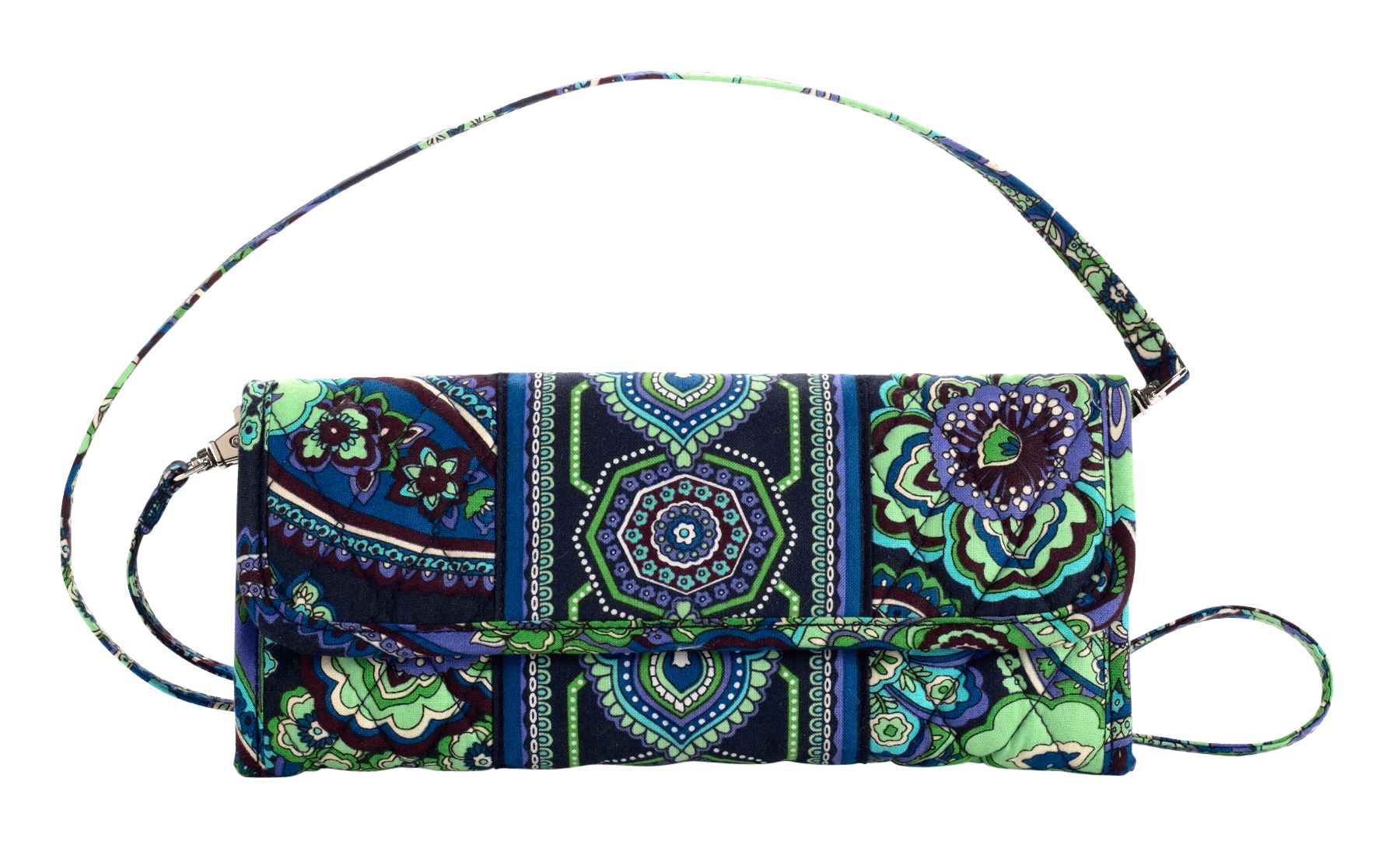 Vera Bradley Sleek Wallet Handbag in Blue Rhapsody