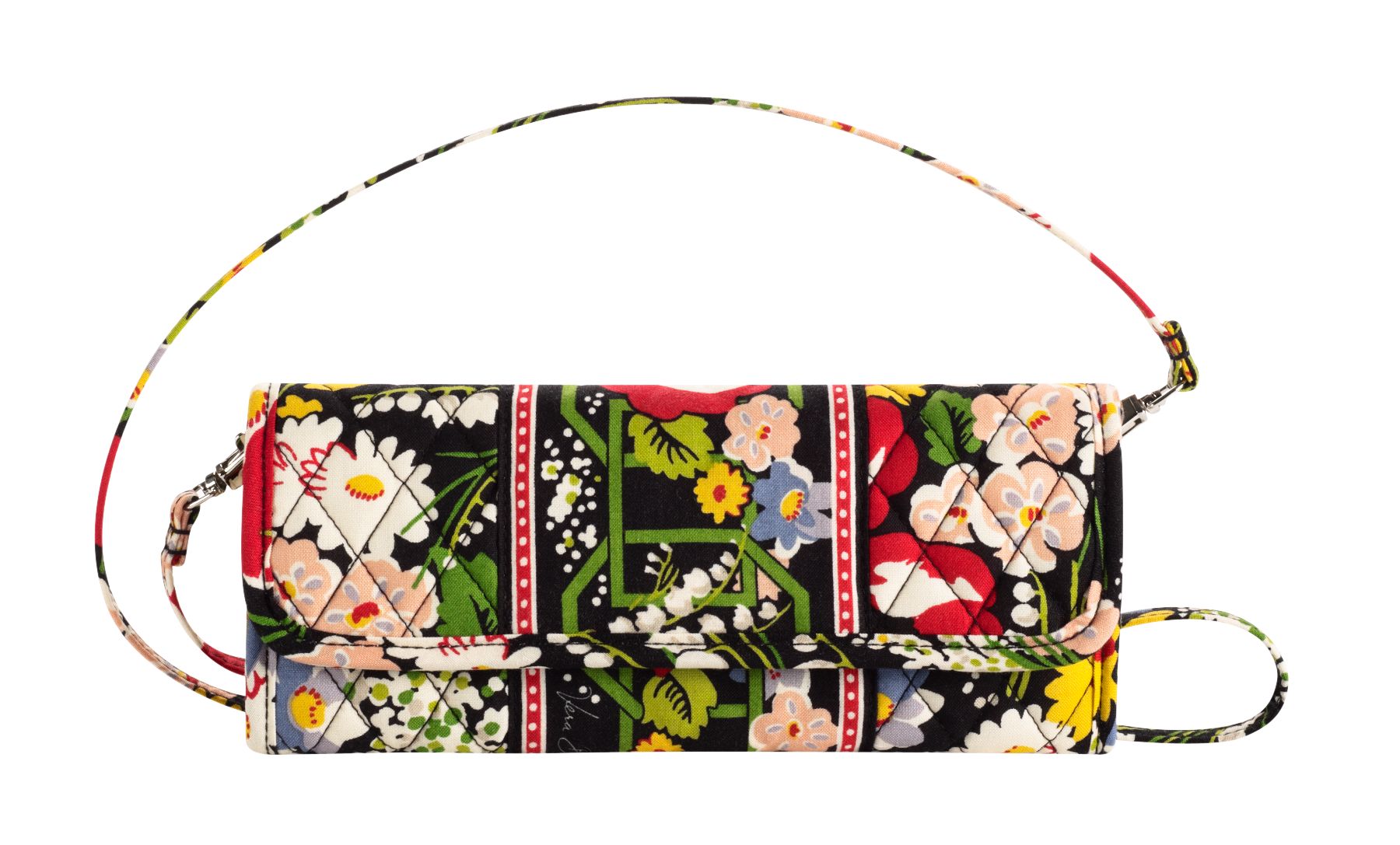 Vera Bradley Sleek Wallet Handbag in Poppy Fields