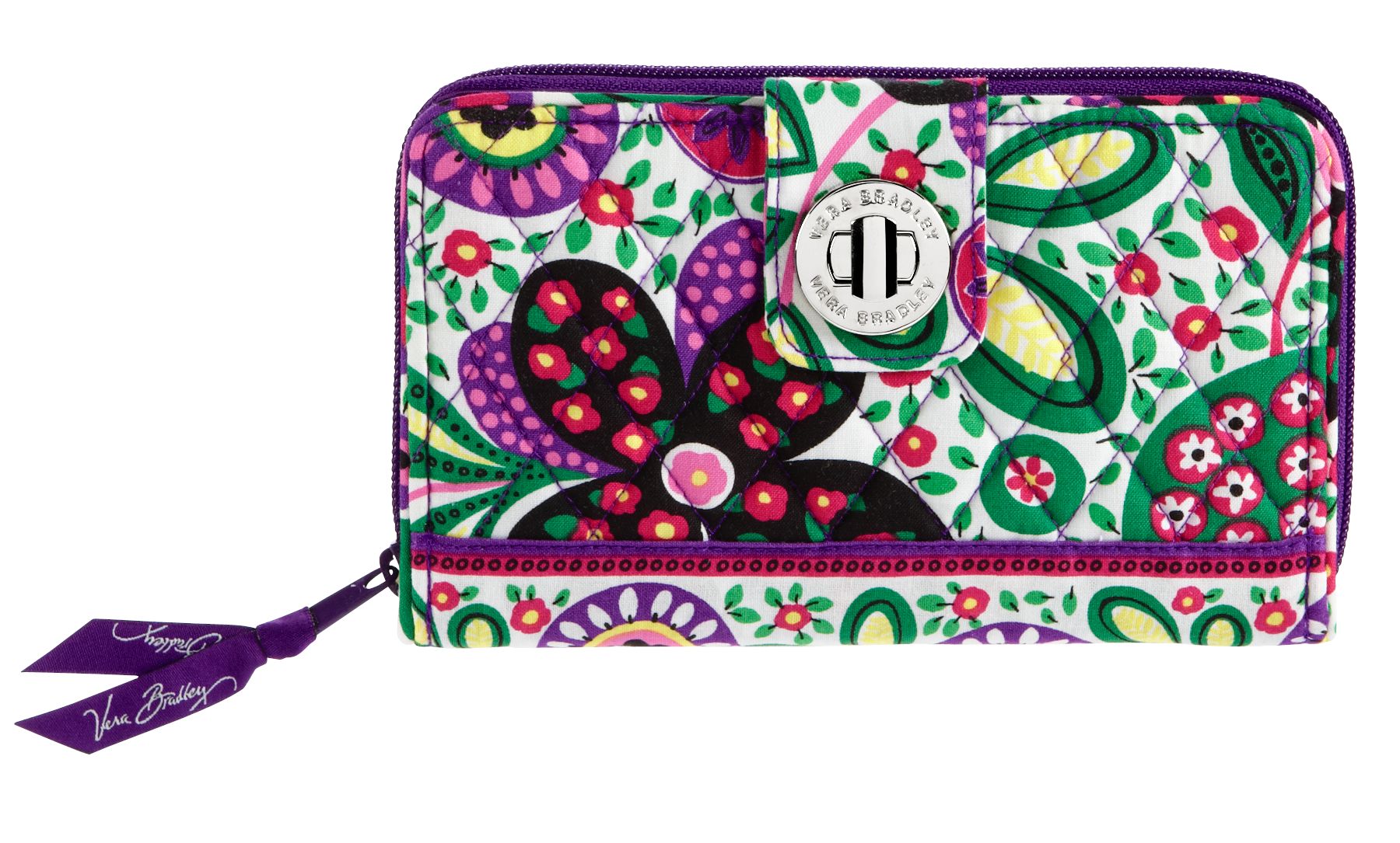 Vera Bradley Turn Lock Wallet in Viva la Vera