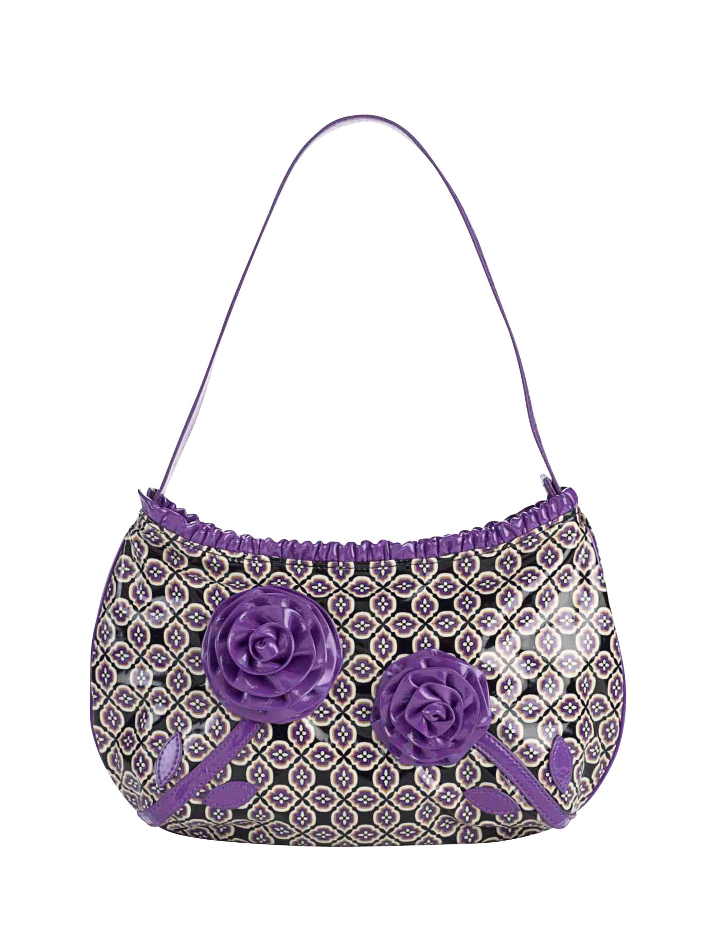 Vera Bradley Comin' Up Roses Handbag in Simply Violet