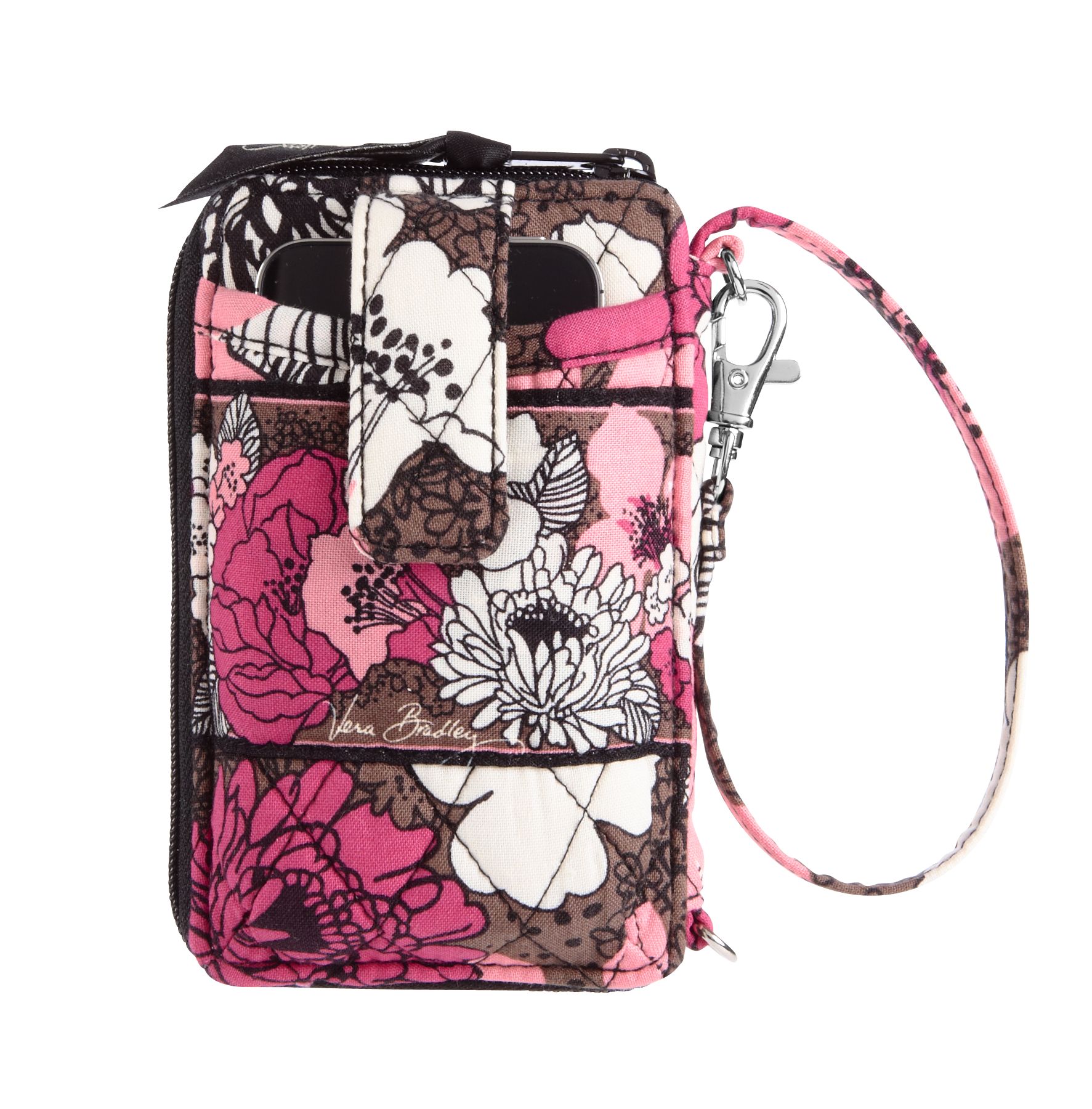 Vera Bradley Carry It All Wristlet in Mocha Rouge