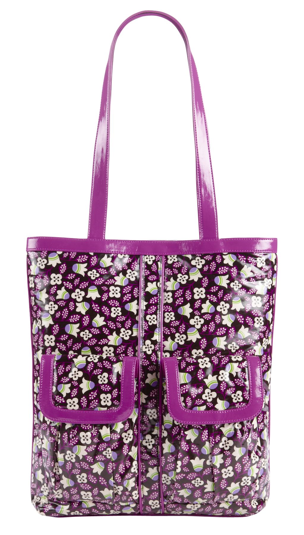 Vera Bradley Teen Idol Tote in Plum Petals
