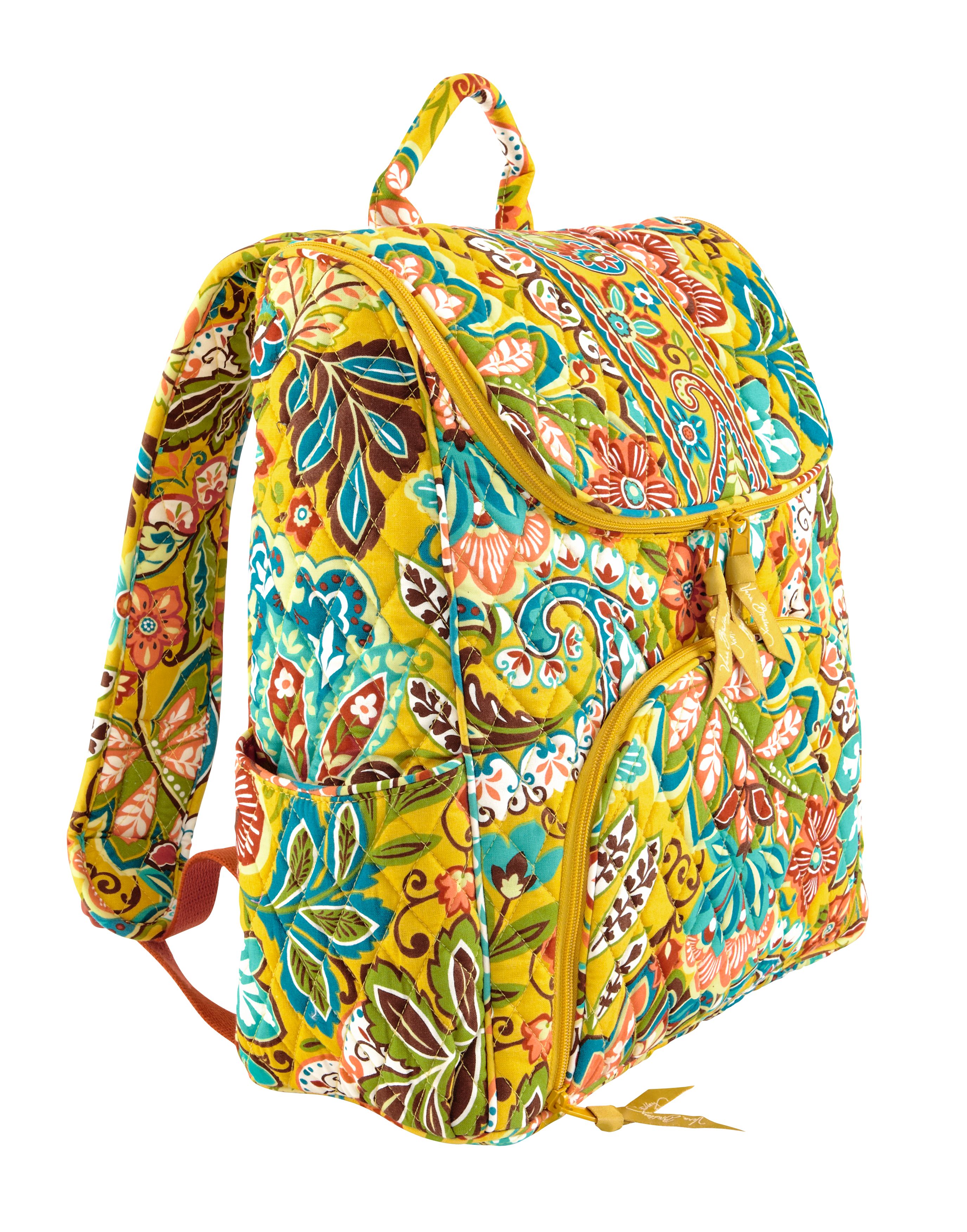 Vera Bradley - Double Zip Backpack (Provencal) - Bags and