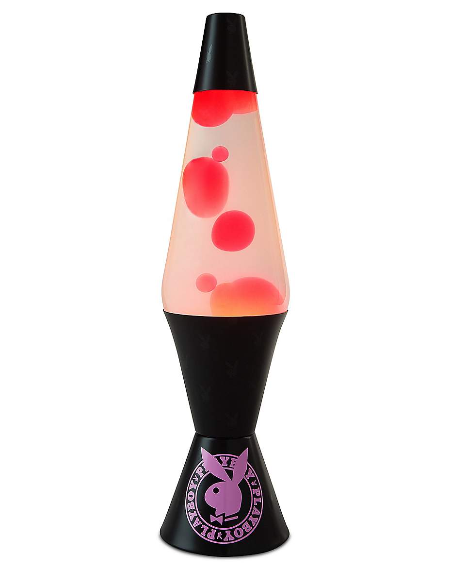 Pink and Black Playboy Bunny Lava Lamp - 17 Inch - Spencer's